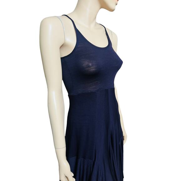 Morgane Le Fay Knit Jersey Mini Flare Skirt Dress Size Small in Dark Purple - Picture 11 of 13